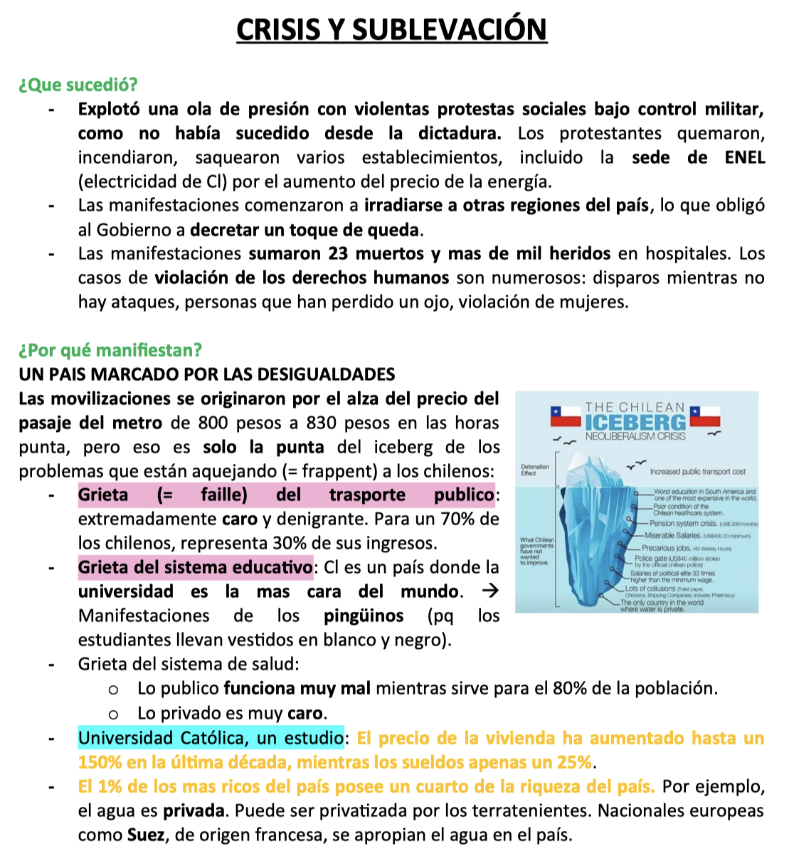 Aperçu espagnol